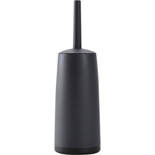 Toilet Brushes and Holders Toilet Bowl Brush with Holder Black for Bathrooms Modern Design Toilet Brush with Lid Longe