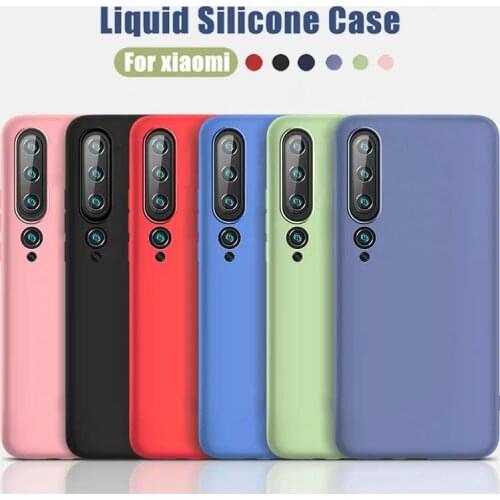 Liquid Silicone Case for Xiaomi Mi 10 CC9 Note 10 Pro Case Bumper Shockproof Cover Case for Xiaomi Mi CC9 Pro Note 10 Pro Case