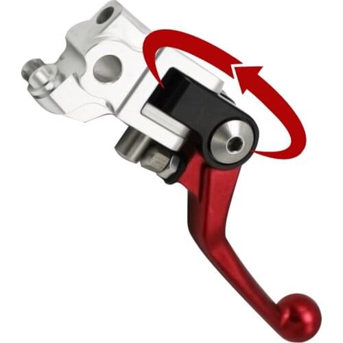 Red 4 Direction Foldable Pivot Brake Lever For Honda CRE250X 2007-2012 CRF250R CRF450R 07-15 Motocross Racing Motorcycle