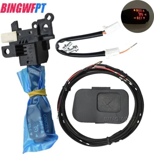 High quality cover 45186-02080-C0 Cruise Control Switch with Red light Kit for Toyota Corolla 2007-2014 84633-34010 84632-34011