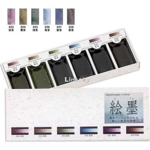 Japanesque Colour Painted Ink Color Chameleon Paint Watercolor 6 colors set,Professional Pen Glue Ink Aquarela Art