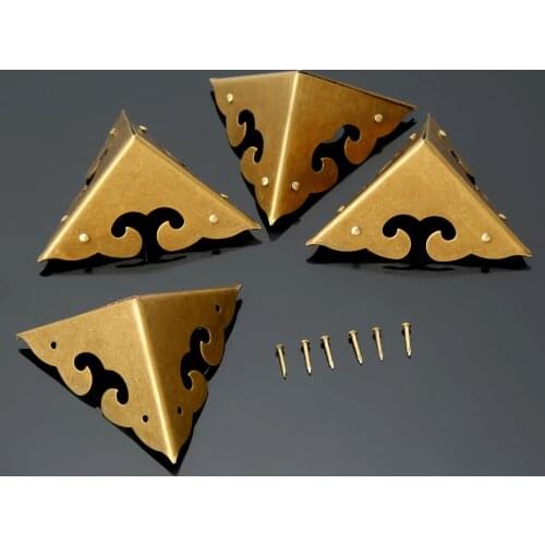 4pcs 45x45x45mm Corner Protectors s For Trilateral Albums Menu Corner Protector Diy Folders Edge Cover