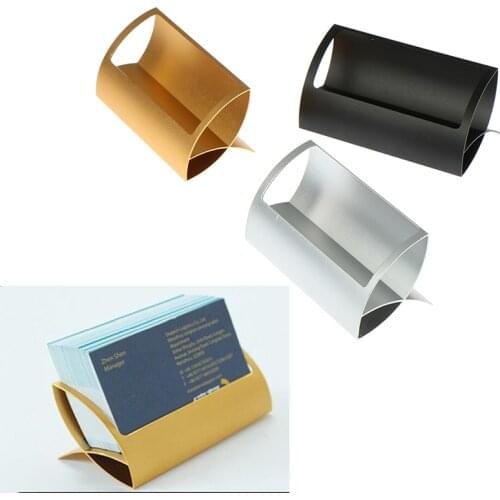 1PC Creative Metal Card Holders Note for Office Display Desk Business Holders Desk Accessories Stand Clip Memo Clip Card Cover