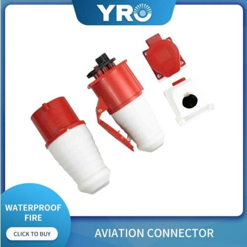 16A/32A Waterproof Aviation Explosion-proof Connector Surface And Concealed Industrial Plug Socket 4 Core