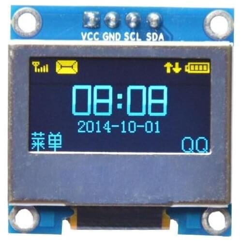 0.96 inch 4PIN Blue OLED Module SSD1306 Drive IC IIC Interface 3V-5V 128*64