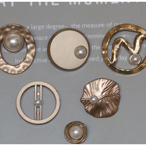 5pcs Classic Fashion Sewing Buttons for Clothing Metal Buttons Sewing Material Sewing Accessories Blouse Buttons