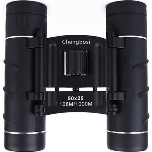 50X25 Binocular Wide Angle HD Hunting Binoculars Telescope Outdoor Travel Hunting Folding Glasses Small Telescope