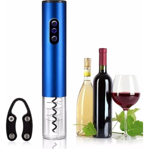 Automatic Wine Beer Bottle Opener Corkscrew Kit Electric Corkscrew With Foil Cutter Bar Tool