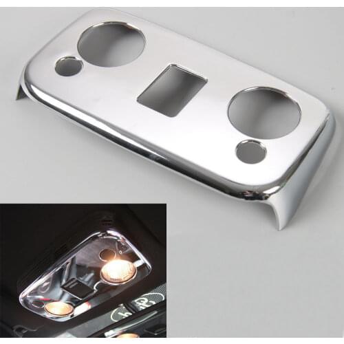 BBQ@FUKA 1pc Car Roof Front Reading Light Lamp Panel Frame Cover Trim Sticker 4 Colors Fit For Ford Mustang 2015 2016