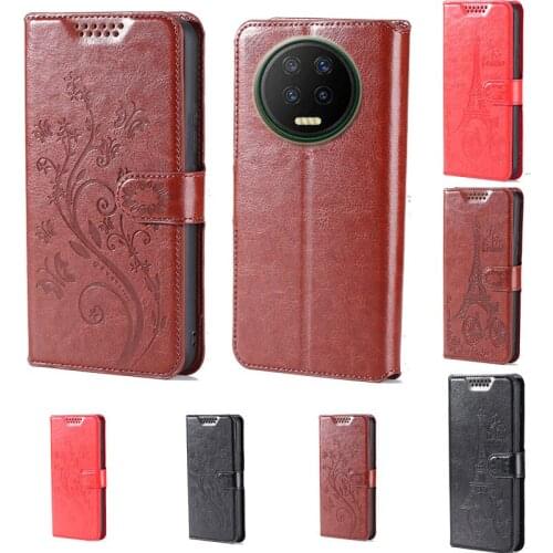 Butterfly flower Tower Flip Leather Wallet Phone Case For Infinix Note 7 Phone cover with card slot