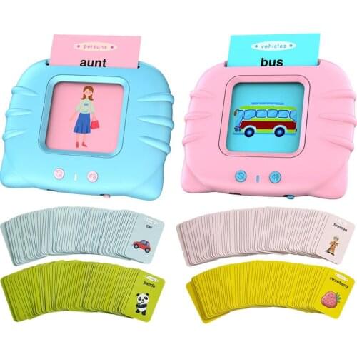 Kid Enlightenment Machine Interactive Eye Protection English Card Reader Early Education Machine Montessori Toy For 3-6 Years