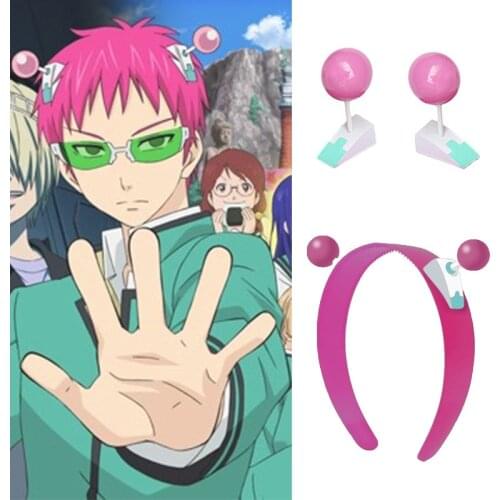 Anime Saiki Kusuo No Sai-nan Cosplay Headwear Saiki Kusuo Cartoon Hairpin Hair Clip Hair Accessories Halloween Costume Prop