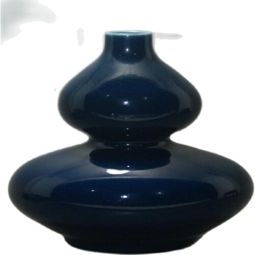 Fine Chinese Old Porcelain Glaze Gourd Vase Classic Ceramic Home Decor Decoration Pure Handmade Color Single Vases Jiajing Mar