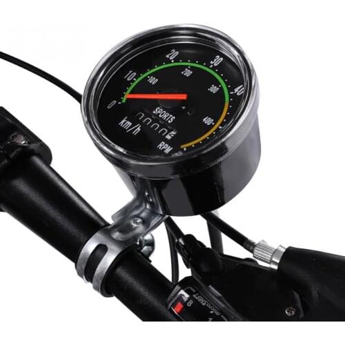 Bicycle Computer Mechanical Classic Retro Cycling Odometer Stopwatch Wired Speedometer Bike Accessory for 26/27.5/28/29inch bike