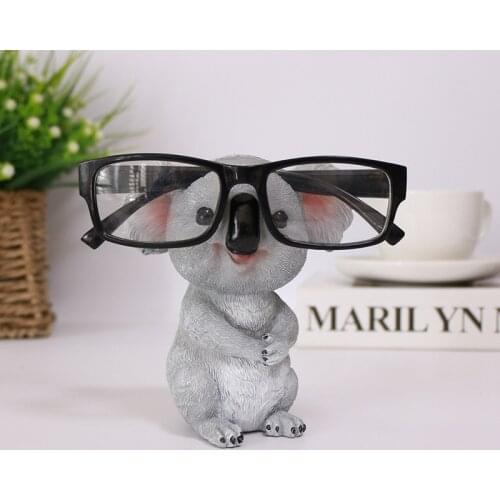 Creative simulation animal eyes koala pen holder storage outdoor courtyard cartoon swing koala figurines crafts ornaments