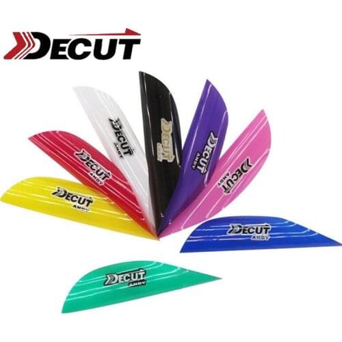 50pcs 1.75" Archery Spin Vanes Spiral Feather Right Wings 1-3/4 Fletches Arrow Shaf DIY Tools For Training Shooting Accessories