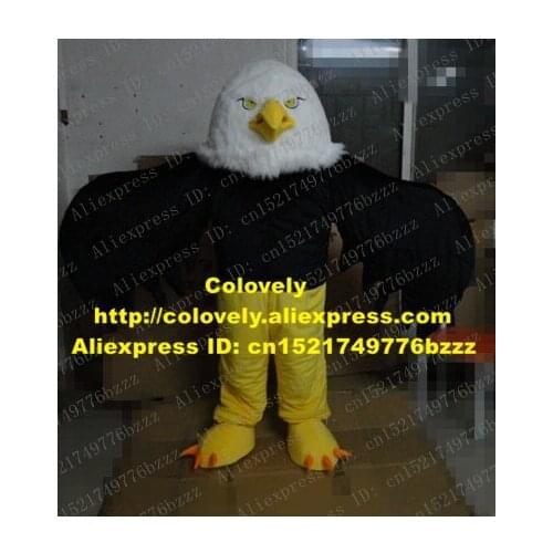 Smart Brown Eagle Hawk Mascot Costume Mascotte Tercel Lanneret Tiercel Vulture With Large Wings Yellow Legs No.3737 Free Ship