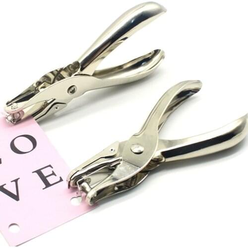 New Arrivel Metal Hole Puncher Single Hole Hand Paper Punch Scrapbooking School Office Supplies Stationery Tool