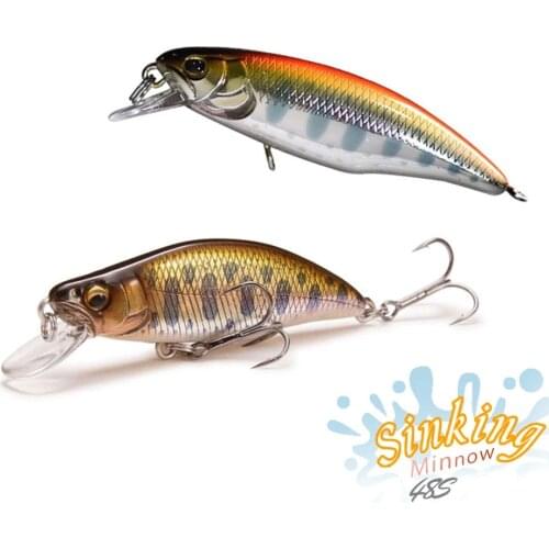 Mini Minnow Fishing Lure 4.2g 4.5g Sinking Bass Wobbler Artificial Hard Baits jigging Sea Carp Trout Crankbait rock Fishing