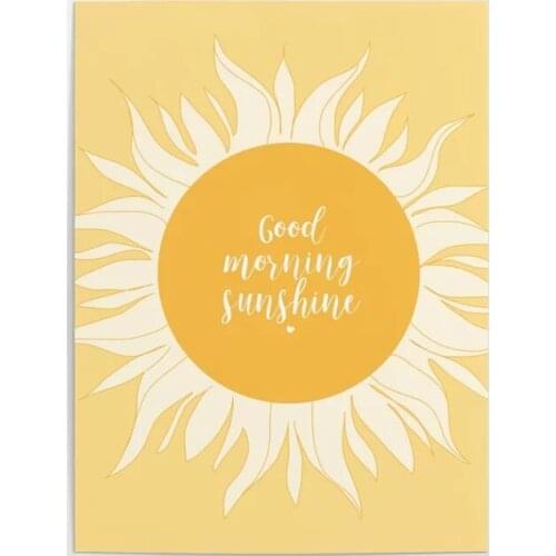 Modular Hd Prints Good Morning Pictures Paintings Home Decoration Canvas Sunshine Poster Wall Artwork For Living Room Framework