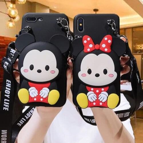 Disney Mickey Minnie 3D Soft Shell Is Suitable For Samsung Galaxy S20 S21 Ultra S10 A51 S9 Note 10 Plus Mobile Phone Back Cover