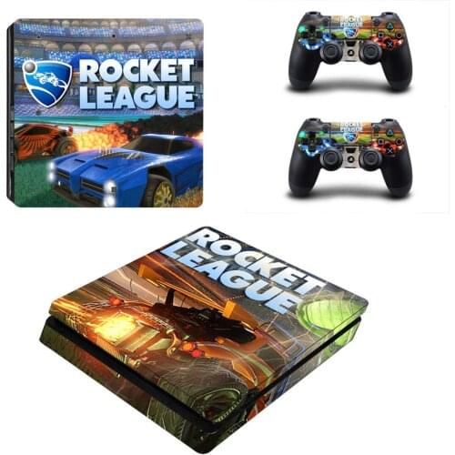 Rocket League PS4 Slim Stickers Play station 4 Skin Sticker Decals For PlayStation 4 PS4 Slim Console & Controller Skin Vinyl