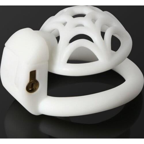 NEW 3D Spidernet Resin MICRO Cock Cage Chastity Device Penis Trainer Lock Sleeve Cock Cage BDSM Chastity Belt Sex Toys for Men