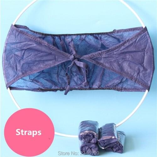 50pcs/pack High Quality Deep Blue Disposable Bra With Straps Sterilized For Beauty/SPA/Sauna/Khan Steame/Travel Sanitary