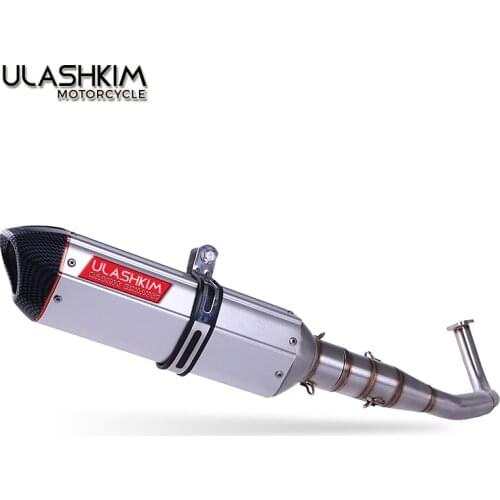 SH150 SH 125 150I Motorcycle Exhaust Mascape Full System Slip-On Middle Link Pipe Muffler For Honda SH125 SH150i SH125i