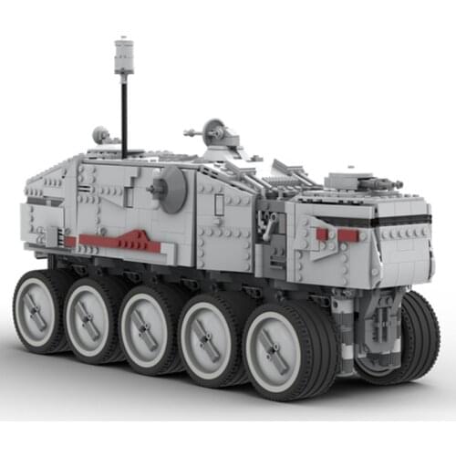 Republic Army Weapon Turbo Tank Space Movie Clone WarsMicrofighter Heavy Assault Vehicle Building Blocks Kid Toy 1816PCS