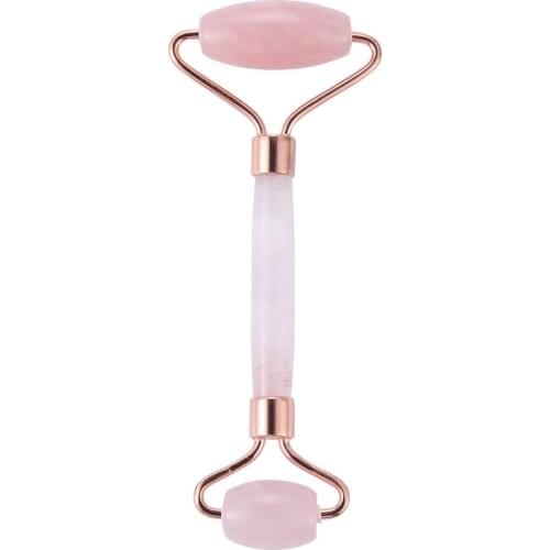 Rose Quartz Face Roller Slimming Face Massager Lifting Tool Natural Jade Facial Massage Roller Anti Wrinkle Skin Care With Box