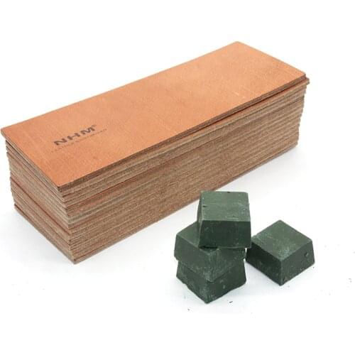 Knifeboard polishing sharpener stone 2 side Leather sharpening plate Honing Strop Compound Grinding Knife Paste