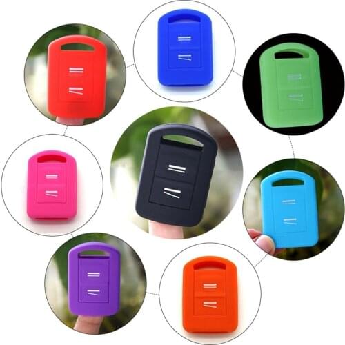 2 Button Silicone Key Cover Fit For Vauxhall Opel Corsa C Agila Combo Van Meriva Tigra Remote Case Fob Holder Shell Protector