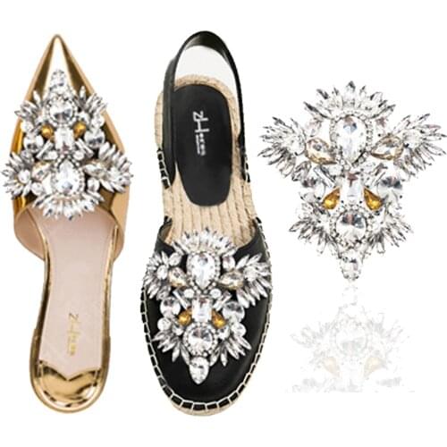 Rhinestone star design bridal shoe patch Luxury Crystal Shoe Clips Rinestone Bridal Shoe Buckles Decoration for Women