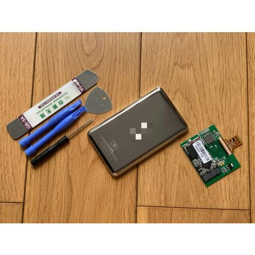 For iPod Classic 7th 5.5th 5th Gen 160GB REPLACE MK1634GAL MK3008GAL MK6008GAH MK8010GAH 1TB Back Cover Rear Case