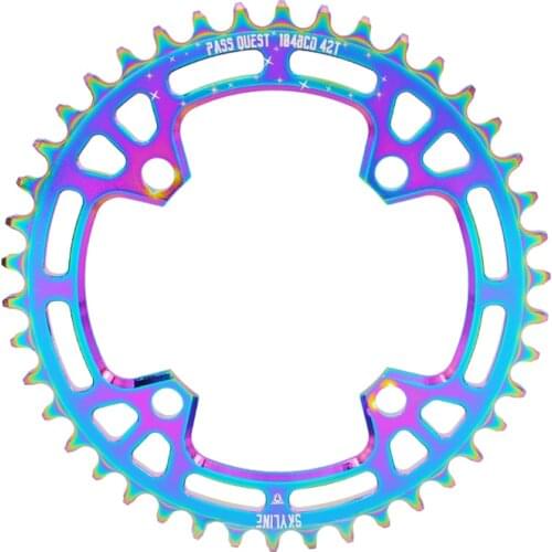 PASS QUEST 96BCD chainwheel 32T/36T/38T/40T/42T/44T/46T/48T Titanium plating positive and negative teeth Chainwheel accessorie