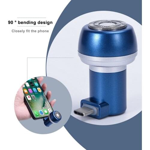 Magnetic suction mobile phone electric shaver micro-interface power bank and USB adapter to prevent beard from falling 1.2-1.8W