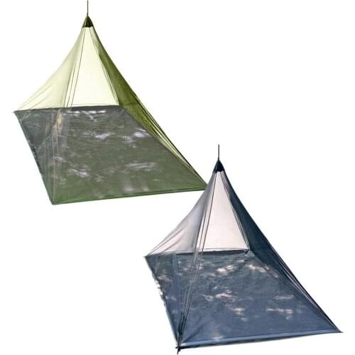 Oxford waterproof PU3000mm Camping Tent Netting Portable Triangle Lightweight Mesh With Floor Mat
