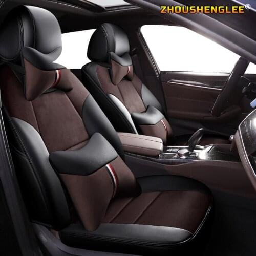 ZHOUSHENGLEE Custom Leather car seat covers For Acura MDX RDX RL TL ILX CDX TLX-L Automobiles Seat Covers car seats