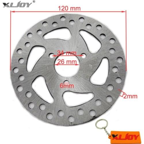120mm 26mm Electric Brake Disc Rotor For 47cc 49cc 2 Stroke Engine Gas Scooter ATV Quad Go Kart Mini Dirt Pocket Bike Motorbike