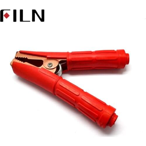 162mm 500A Coplete Insulated Golden Plated Power Charging Car Van Battery Clamp Alligator Clamp