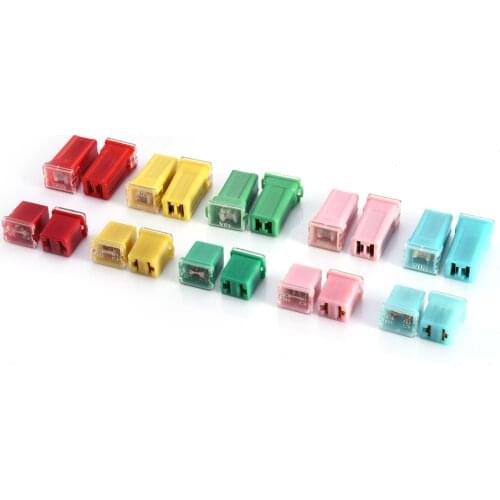 20pcs Mini Fuse Link Case FMX PAL Cartridge Automotive Car Fuse Assortment Fuses Car Fuse Assorted Kit