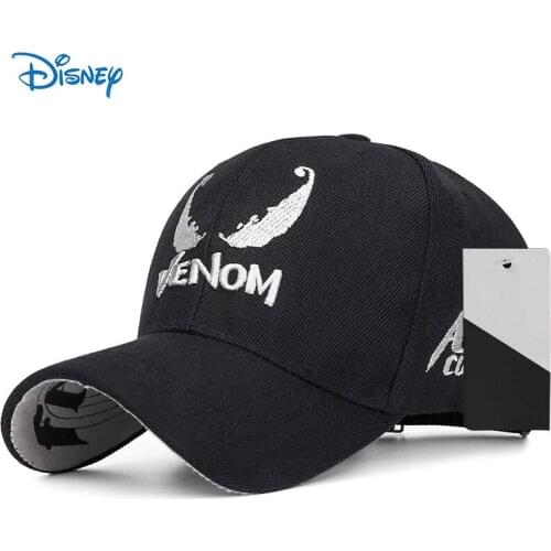 Disney Marvel cap Venom Embroidery Baseball Caps Couple Hip Hop Hat Fashion Golf hats Outdoor Sports Caps cotton Snapback Hats