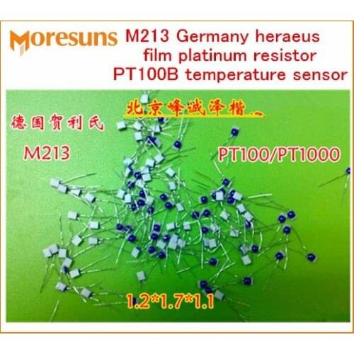 Fast Free Ship 5pcs/lot M213 Germany for Heraeus Film Platinum Resistor PT100B Temperature Sensor 1.2*1.7mm Heraeus M213 Sensor
