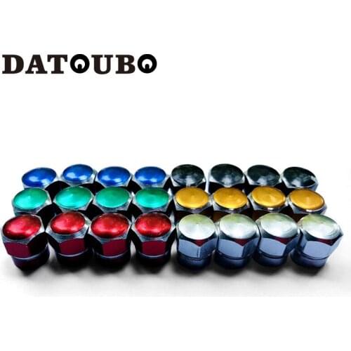 DATOUBO 500pcs aluminum car tire valve stem cap.mix color truck bike universal tyre valve cap.wholesale price. promotion