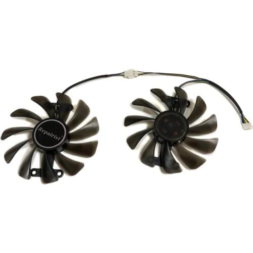 2pcs/set GTX 1070 1080 GPU Cooler Video Cards Fan For KFA2 GTX1070 Ti EX GTX 1080/1070 EXOC Graphics Card Cooling As Replacement