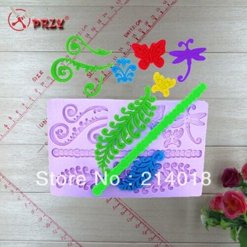 Leaves of modelling No odor No oily be soiled Food grade material chocolate silicon mold fondant Cake decoration mold (si083)