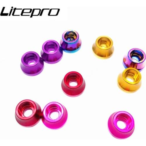 Litepro Folding Slider Bike 412 Wheel Set Screw Locking Side Cap Bolts K3 Side Bicycle Locking Nuts