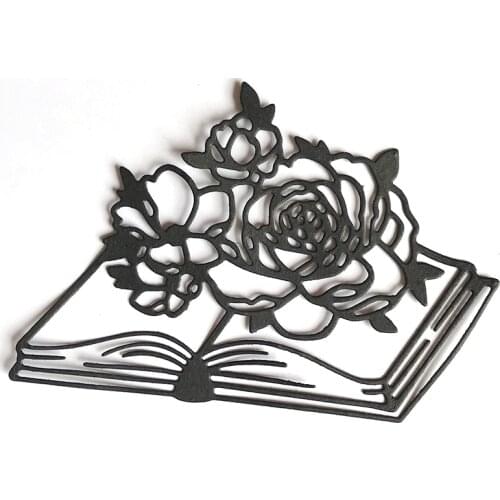 Miss Vintage Book Flowers Scrapbooking Paper Craft Punch Knife Embossing Art Cutting Dies