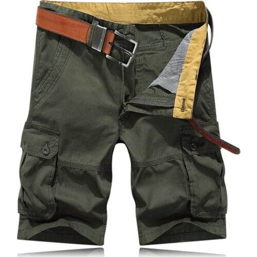 New Summer Season Mens Cotton Cargo Shorts Fifth Pants Multi-pocket Mens Casual Shorts